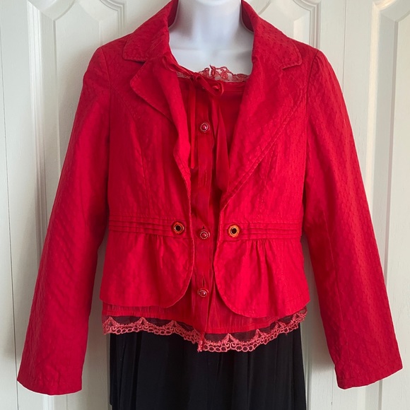 KAMAQI fitted red blazer - Picture 7 of 10